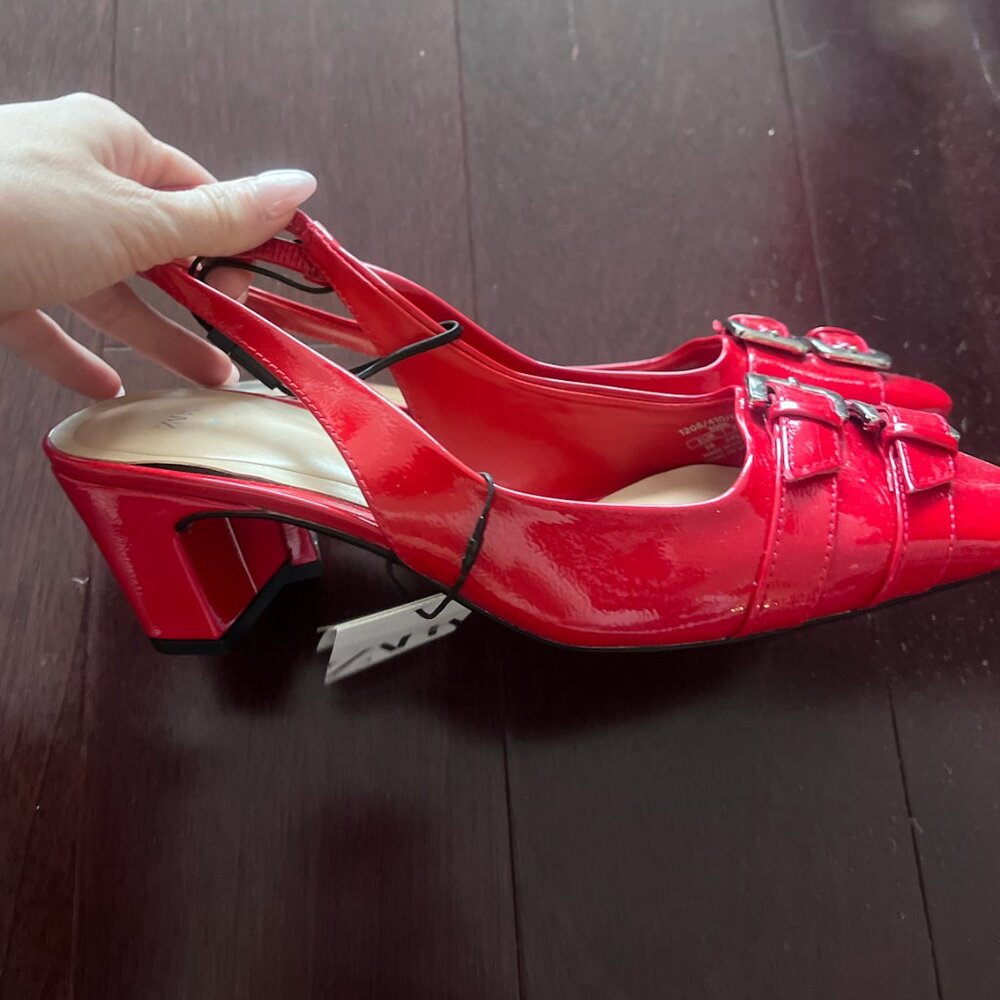 Zara Red Heels / Slingbacks - Picture 3 of 6